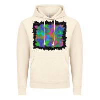 Vintage Artic halloween neon leopard background Vintage Hoodie - BundleAndBundleShop