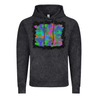 Vintage Black halloween neon leopard background Vintage Hoodie - BundleAndBundleShop