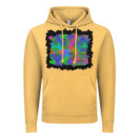 Vintage Mustard halloween neon leopard background Vintage Hoodie - BundleAndBundleShop