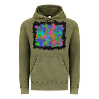 Vintage Olive halloween neon leopard background Vintage Hoodie - BundleAndBundleShop