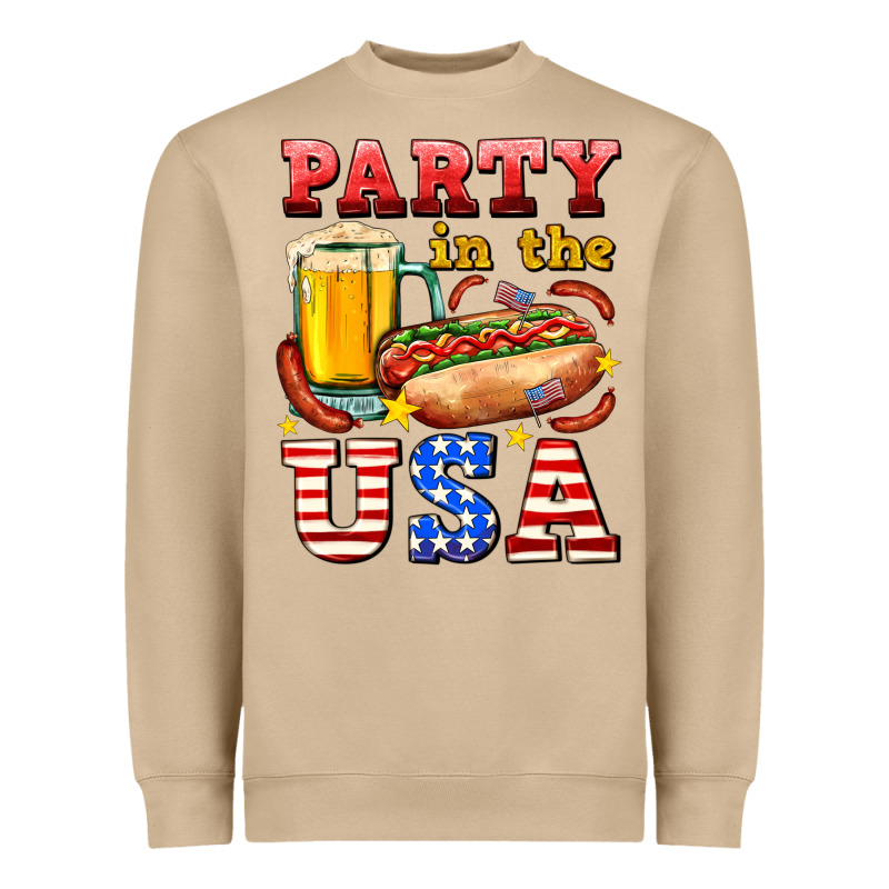 Party In The Usa Heavyweight Sweatshirt by AdoDesignShop | Teevron