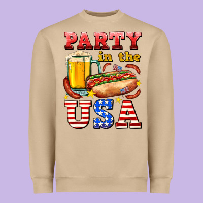 Party In The Usa Heavyweight Sweatshirt Designed By Adodesignshop
