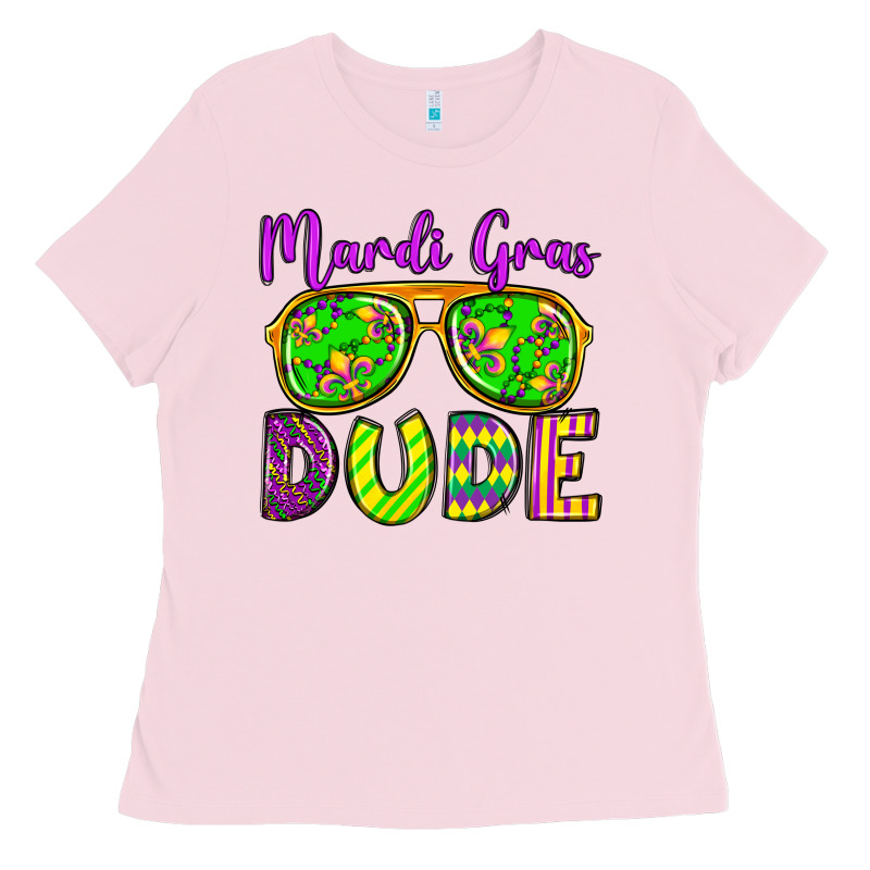 Mardi Gras Dude Olivia Ladies Tee by OliviaCreatesArt | Teevron