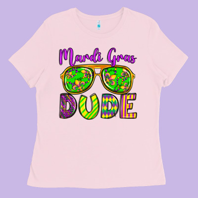 Mardi Gras Dude Olivia Ladies Tee Designed By Oliviacreatesart