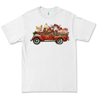 White christmas truck with farm animals Premium Tee - RanaPortraitStore