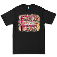 Black faith over fear breast cancer 12 inches 300 dpi Premium Tee - CowGirlArtShop