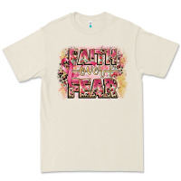 Bone faith over fear breast cancer 12 inches 300 dpi Premium Tee - CowGirlArtShop