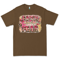 Cacao faith over fear breast cancer 12 inches 300 dpi Premium Tee - CowGirlArtShop