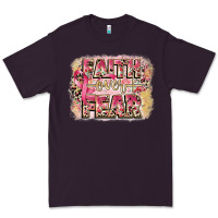 Plum faith over fear breast cancer 12 inches 300 dpi Premium Tee - CowGirlArtShop