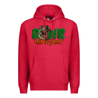 Cardinal Rawr Dinosaur Premium Hoodie - LillyAllenDesigns