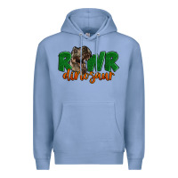 Colony Blue Rawr Dinosaur Premium Hoodie - LillyAllenDesigns