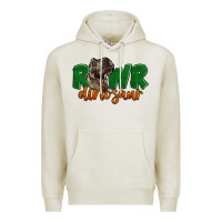 Oatmeal Heather Rawr Dinosaur Premium Hoodie - LillyAllenDesigns