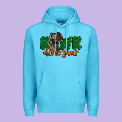 Rawr Dinosaur Premium Hoodie Designed By Lillyallendesigns