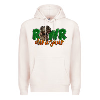 Pale Pink Rawr Dinosaur Premium Hoodie - LillyAllenDesigns