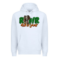 White Rawr Dinosaur Premium Hoodie - LillyAllenDesigns