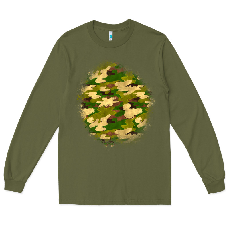 Camouflage Patch Long Sleeve Tee by BundleAndBundleShop | Teevron