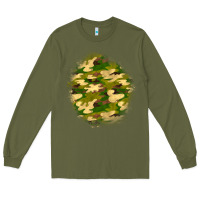 Army Green camouflage patch Long Sleeve Tee - BundleAndBundleShop