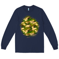 Navy camouflage patch Long Sleeve Tee - BundleAndBundleShop