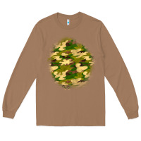 Toasted Coconut camouflage patch Long Sleeve Tee - BundleAndBundleShop