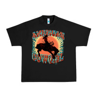 Black American cowgirl 4th of july Urban Heavy Tee - FaDigitalArtStudio