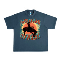Midnight Navy American cowgirl 4th of july Urban Heavy Tee - FaDigitalArtStudio