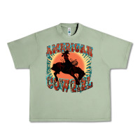 Oil Green American cowgirl 4th of july Urban Heavy Tee - FaDigitalArtStudio