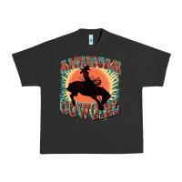 Pigment Black American cowgirl 4th of july Urban Heavy Tee - FaDigitalArtStudio