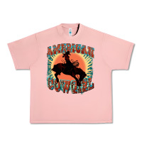 Salmon American cowgirl 4th of july Urban Heavy Tee - FaDigitalArtStudio