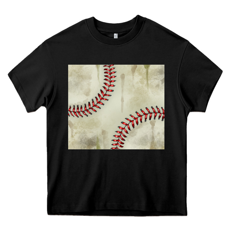 Dirty Baseball Pattern Heavy Core Tee by TumblerDesignByShophia | Teevron
