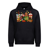 Black Christmas coffee cups with Poodle Urban Hoodie - RanaPortraitStore