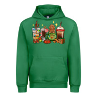Emerald Christmas coffee cups with Poodle Urban Hoodie - RanaPortraitStore