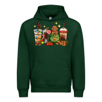 Forest Green Christmas coffee cups with Poodle Urban Hoodie - RanaPortraitStore