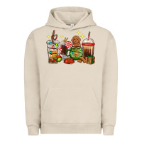 Pigment French Oak Christmas coffee cups with Poodle Urban Hoodie - RanaPortraitStore