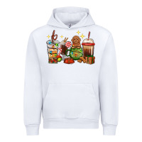 White Christmas coffee cups with Poodle Urban Hoodie - RanaPortraitStore