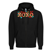 Black xoxo roses and keys Zipper Hoodie - AdoDesignShop
