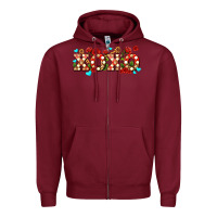 Xoxo Roses And Keys Zipper Hoodie | Teevron