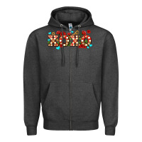 Charcoal Heather xoxo roses and keys Zipper Hoodie - AdoDesignShop