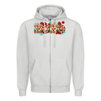 Dove Grey xoxo roses and keys Zipper Hoodie - AdoDesignShop
