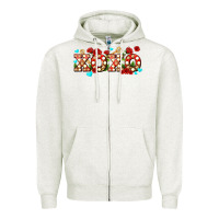 Oatmeal Heather xoxo roses and keys Zipper Hoodie - AdoDesignShop