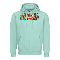 Seafoam xoxo roses and keys Zipper Hoodie - AdoDesignShop