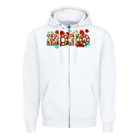 White xoxo roses and keys Zipper Hoodie - AdoDesignShop