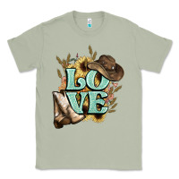 Matcha Love boots hat western Cowboy Classic Tee - HowdyJamesFarm
