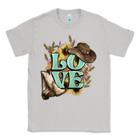 Moon Dust Love boots hat western Cowboy Classic Tee - HowdyJamesFarm