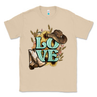 Mushroom Love boots hat western Cowboy Classic Tee - HowdyJamesFarm
