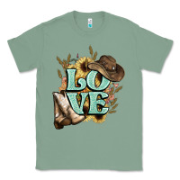 Sage Love boots hat western Cowboy Classic Tee - HowdyJamesFarm