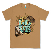 Toasted Coconut Love boots hat western Cowboy Classic Tee - HowdyJamesFarm