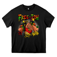 Black Free-ish since 1865 Juneteenth black girl sneakers Heavy Core Tee - RanaPortraitStore