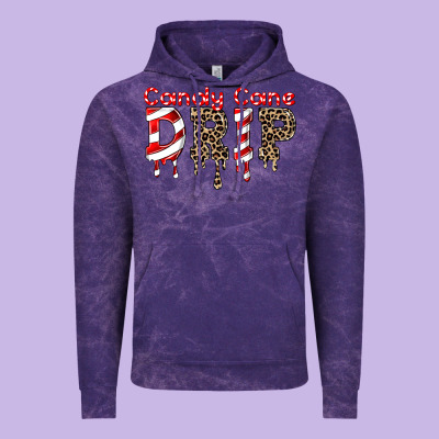 Candy Cane Drip Vintage Hoodie Designed By Fadigitalartstudio
