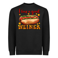 Black i love a good weiner Heavyweight Sweatshirt - AdoDesignShop