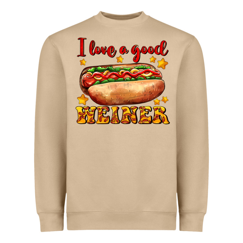 I Love A Good Weiner Heavyweight Sweatshirt by AdoDesignShop | Teevron